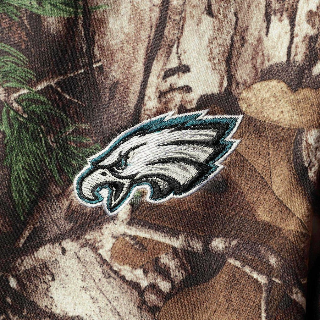 Philadelphia Eagles Dunbrooke Circle Champion Tech Fleece Pullover Hoodie - Realtree Camo - NFL