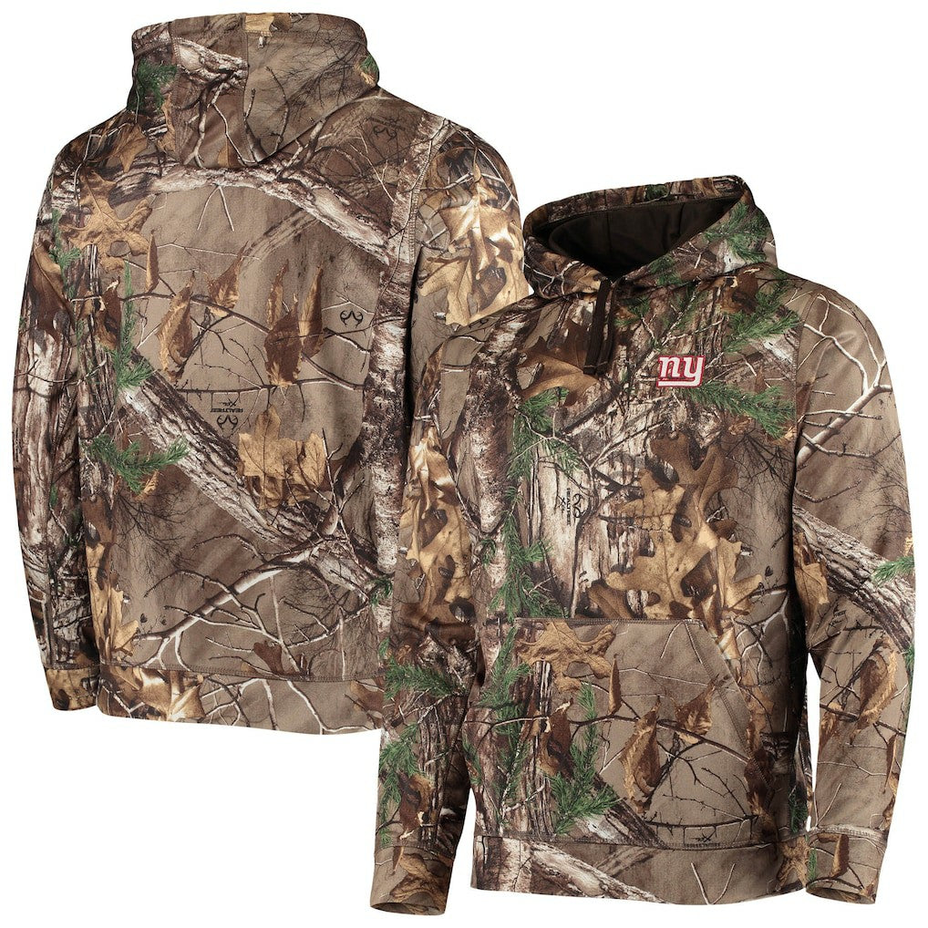 New York Giants Dunbrooke Circle Champion Tech Fleece Pullover Hoodie - Realtree Camo - NFL