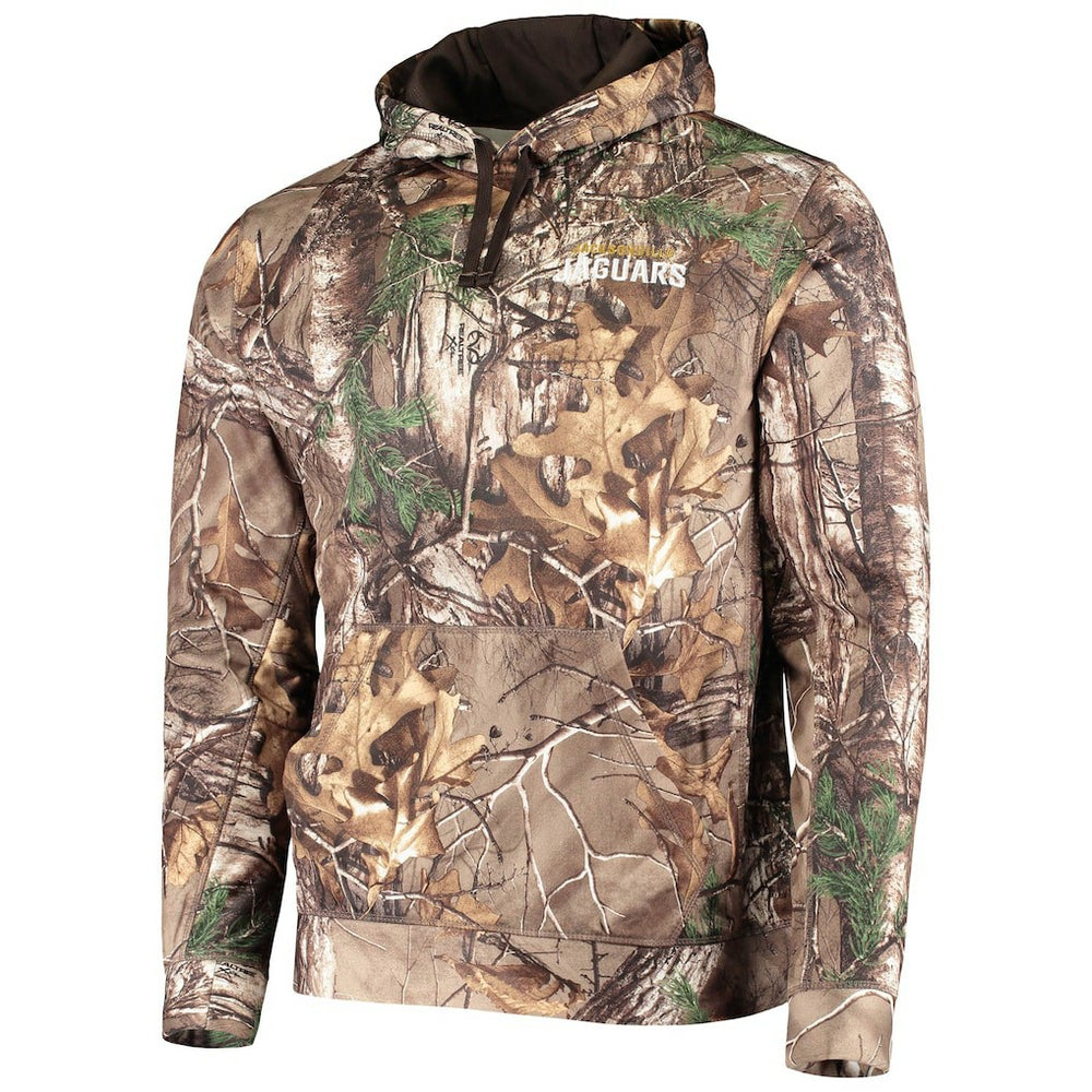Jacksonville Jaguars Dunbrooke Circle Champion Tech Fleece Pullover Hoodie - Realtree Camo - NFL
