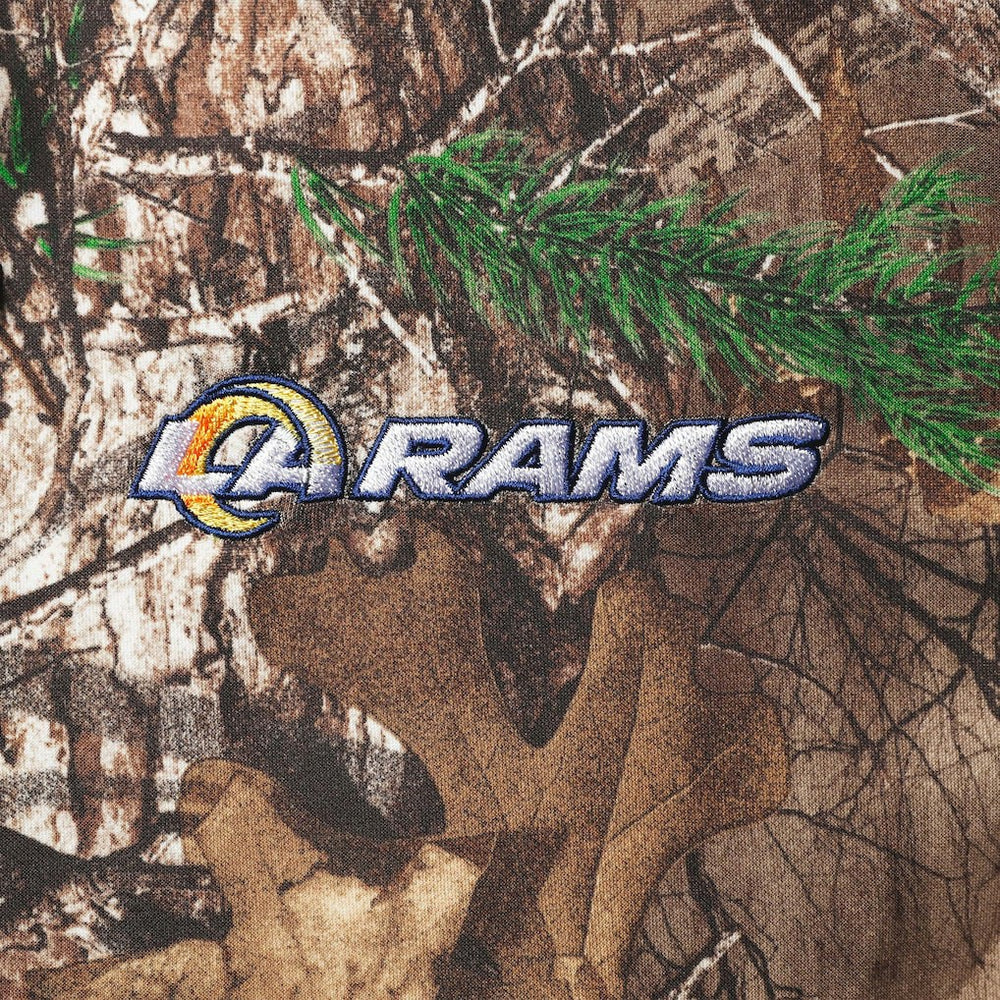 Los Angeles Rams Dunbrooke Circle Champion Tech Fleece Pullover Hoodie - Realtree Camo - NFL