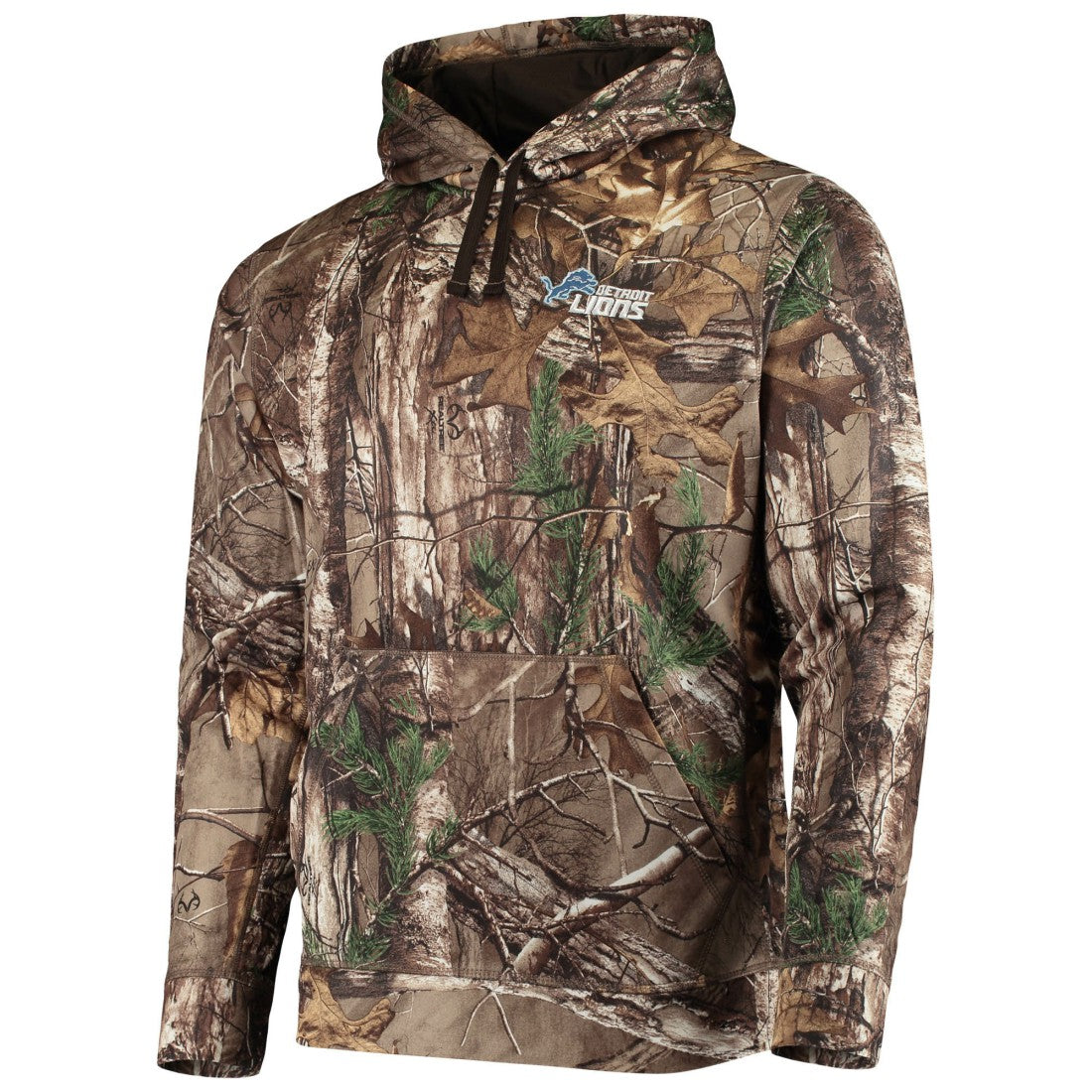 Detroit Lions Dunbrooke Circle Champion Tech Fleece Pullover Hoodie - Realtree Camo - NFL
