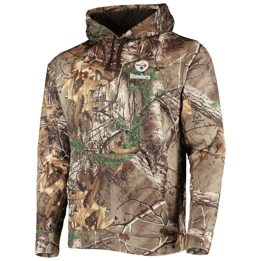 Pittsburgh Steelers Dunbrooke Circle Champion Tech Fleece Pullover Hoodie - Realtree Camo - NFL
