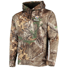 Pittsburgh Steelers Dunbrooke Circle Champion Tech Fleece Pullover Hoodie - Realtree Camo - NFL