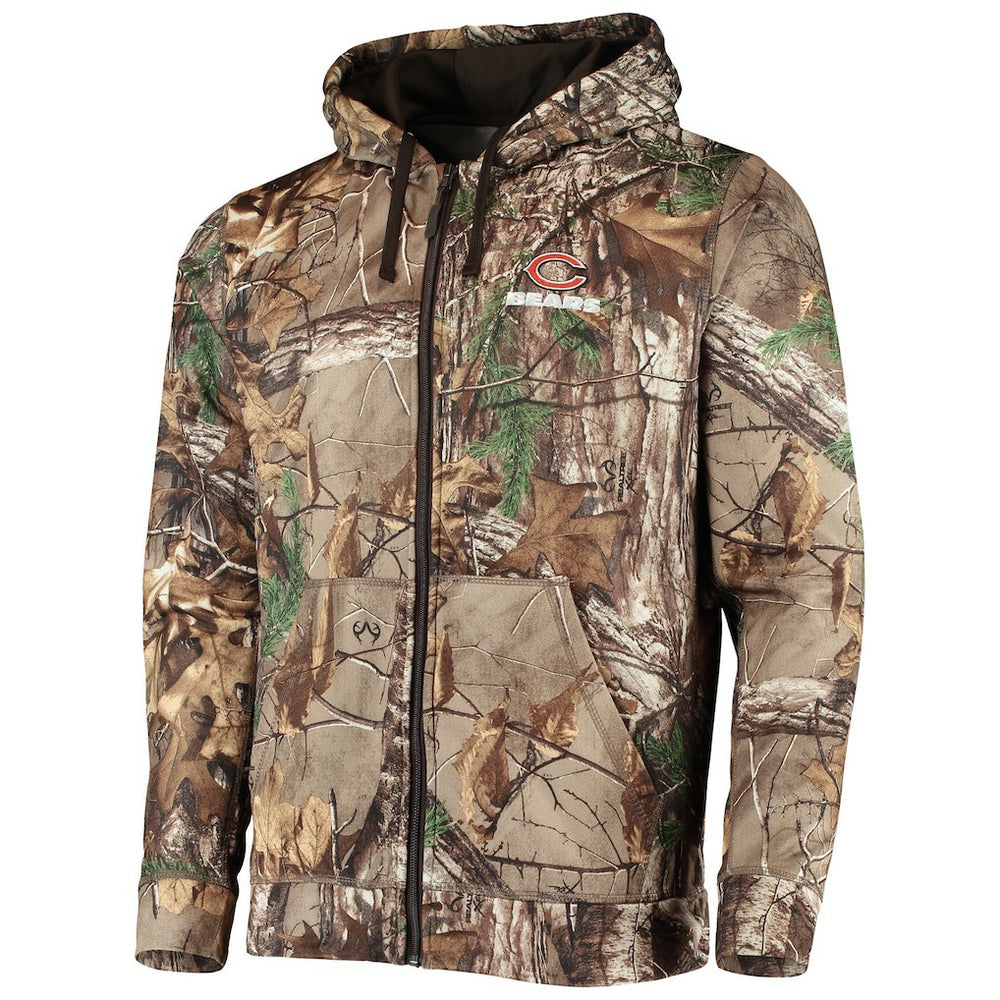 Chicago Bears Dunbrooke Trophy Tech Fleece Full-Zip Hoodie - Realtree Camo - NFL