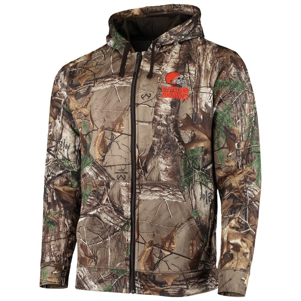 Cleveland Browns Dunbrooke Trophy Tech Fleece Full-Zip Hoodie - Realtree Camo - NFL