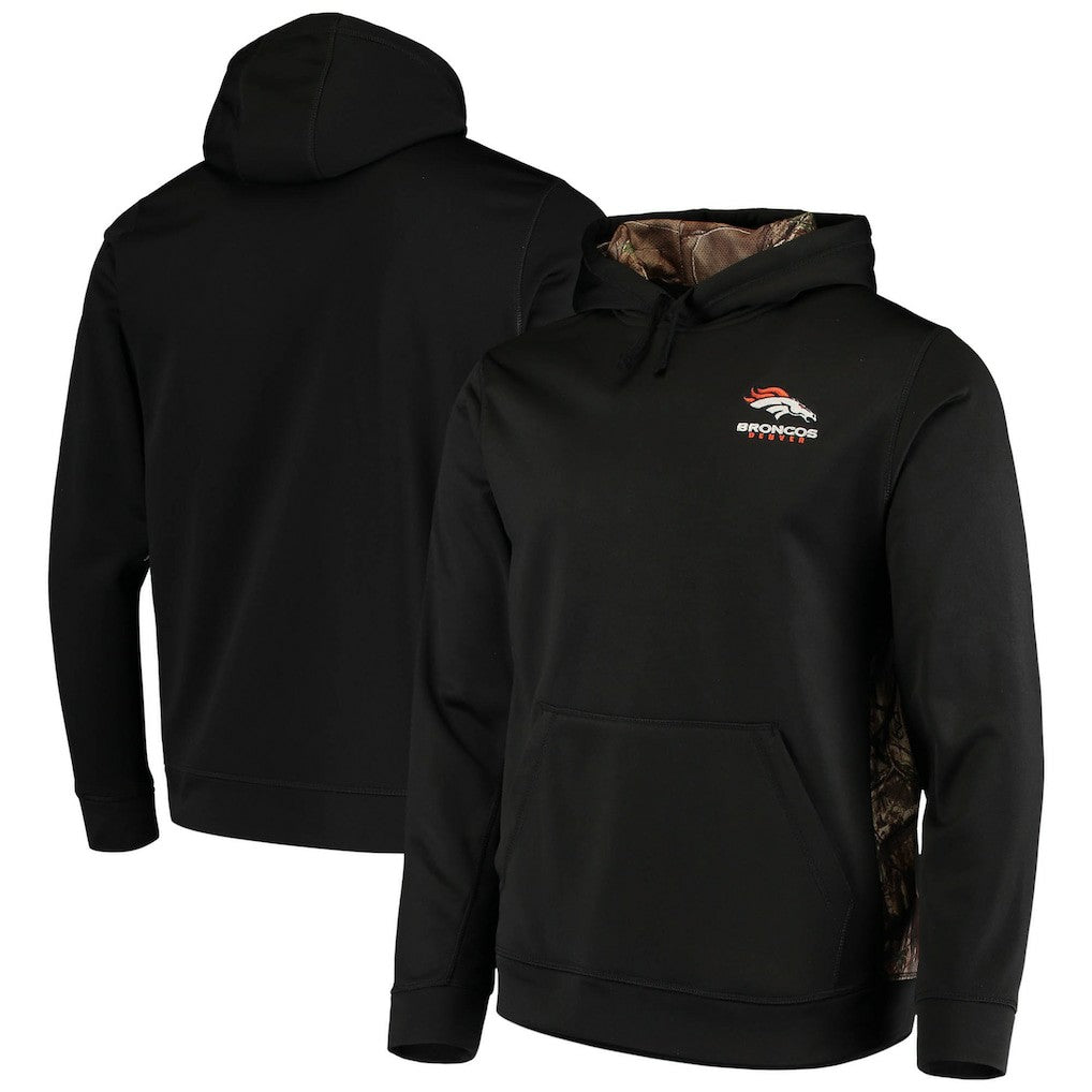 Denver Broncos Dunbrooke Logo Ranger Pullover Hoodie - Black/Realtree Camo - NFL
