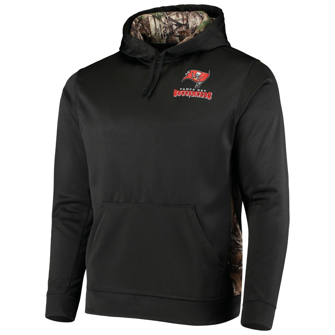 Tampa Bay Buccaneers Dunbrooke Logo Ranger Pullover Hoodie - Black/Realtree Camo - NFL