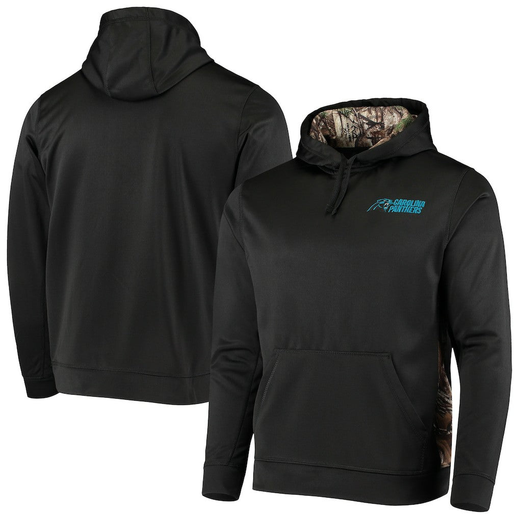 Carolina Panthers Dunbrooke Logo Ranger Pullover Hoodie - Black/Realtree Camo - NFL