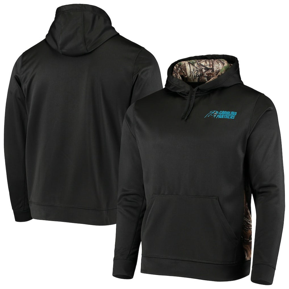 Carolina Panthers Dunbrooke Logo Ranger Pullover Hoodie - Black/Realtree Camo - NFL