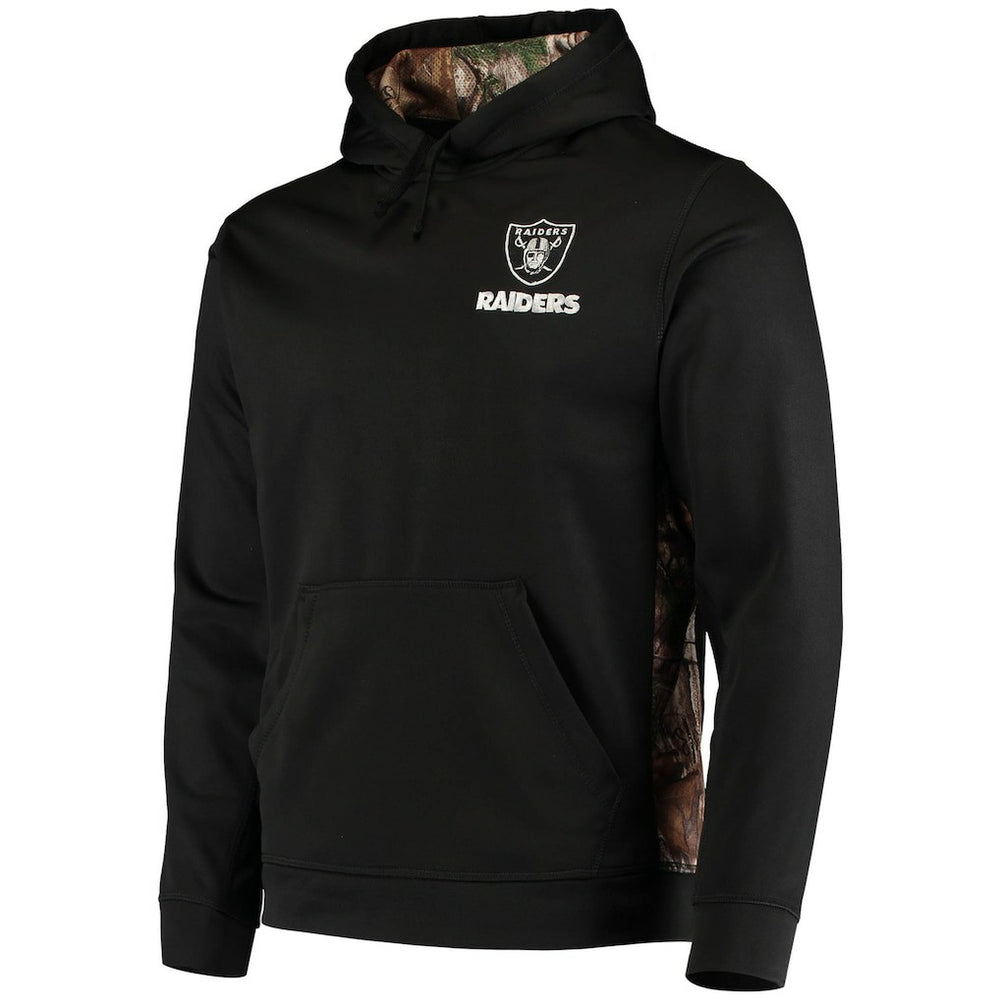 Las Vegas Raiders Dunbrooke Logo Ranger Pullover Hoodie - Black/Realtree Camo - NFL