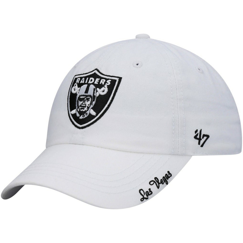 Las Vegas Raiders '47 Women's Miata Clean Up Primary Adjustable Hat - White - 47 brand