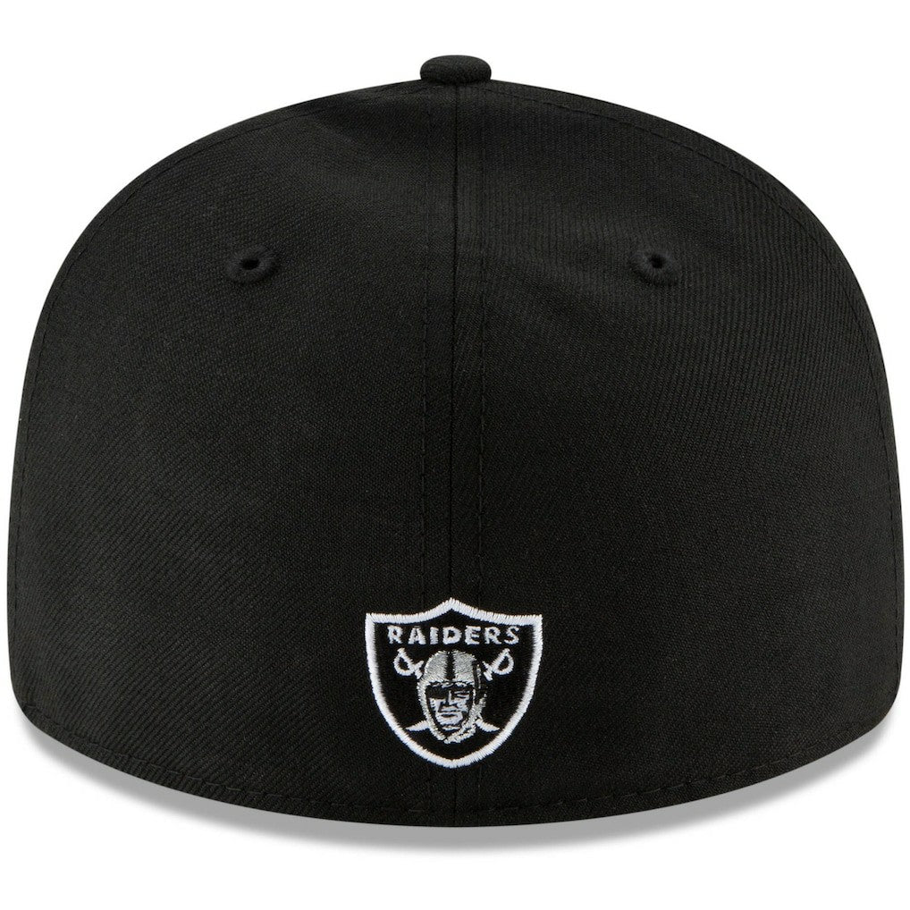 Las Vegas Raiders New Era Omaha Script Low Profile 59FIFTY Fitted Hat - Black - NFL
