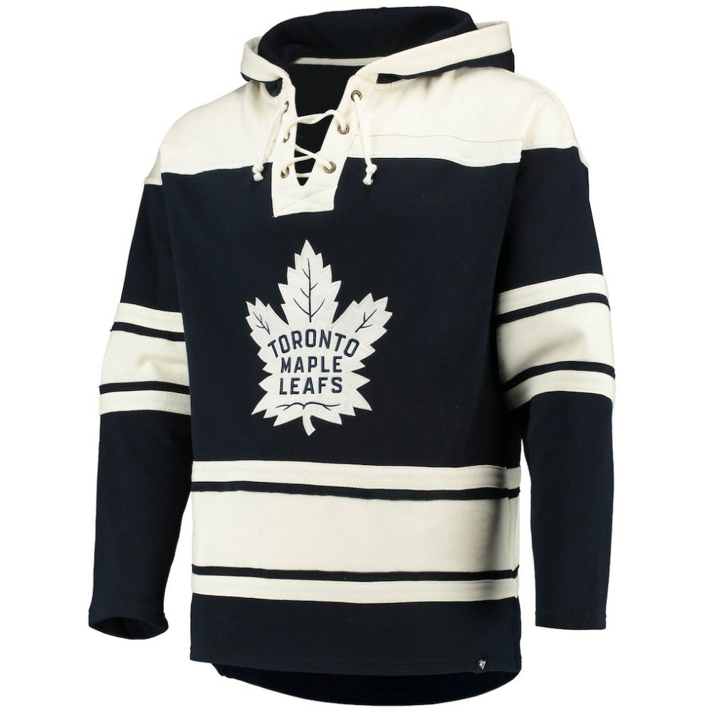 Auston Matthews Toronto Maple Leafs '47 Player Name & Number Lacer Pullover Hoodie - Blue | 47 brand sale
