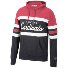 Arizona Cardinals Head Coach Pullover Hoodie - Cardinal/Black - Mitchell & Ness