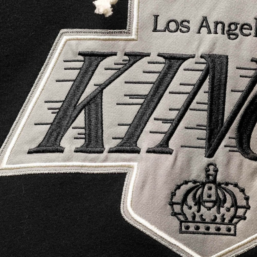Wayne Gretzky Los Angeles Kings '47 Retired Player Name & Number Lacer Pullover Hoodie - Black | 47 brand Lifestyle