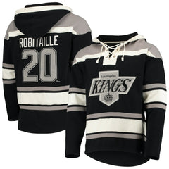 Luc Robitaille Los Angeles Kings '47 Retired Player Name & Number Lacer Pullover Hoodie - Black | 47 brand near me