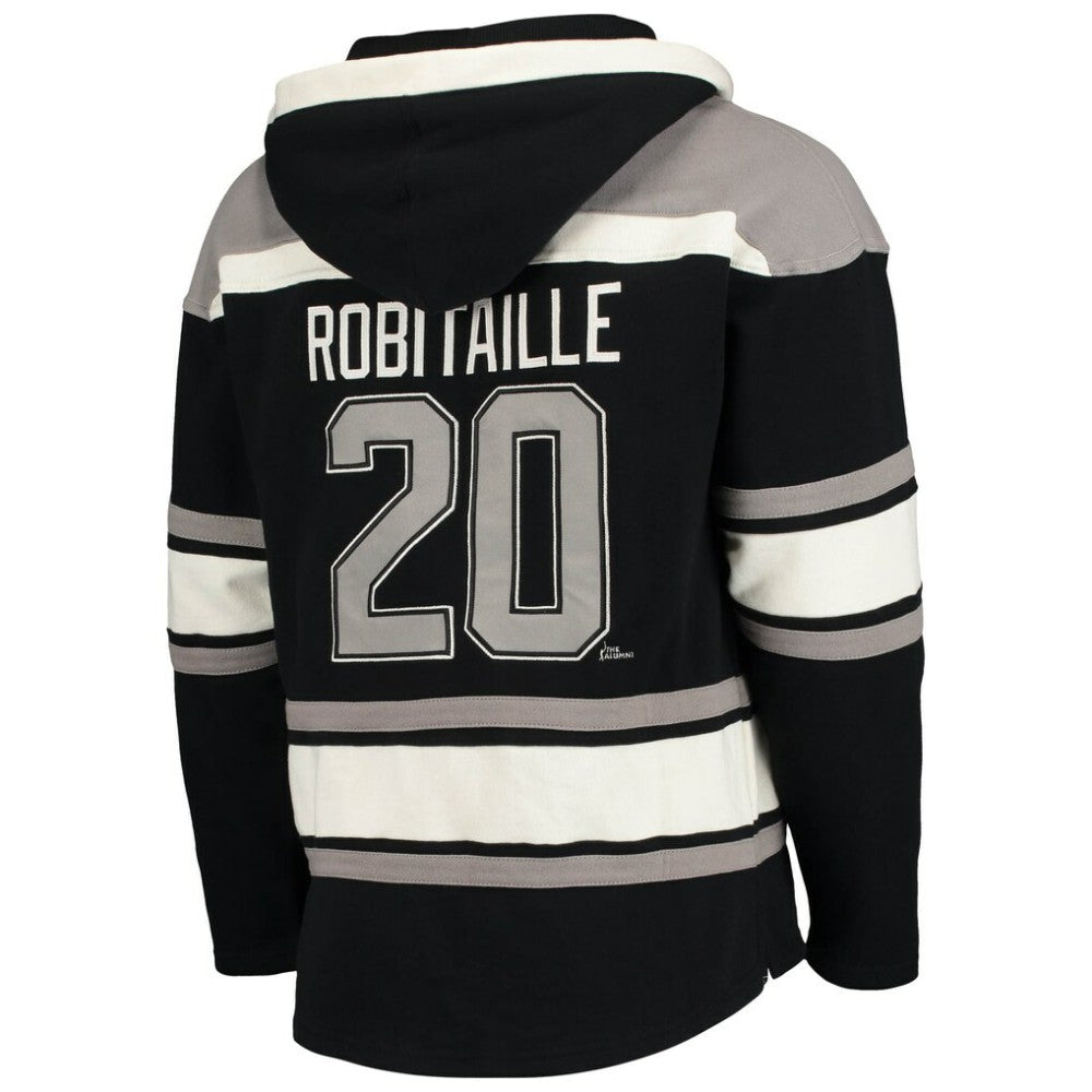 Luc Robitaille Los Angeles Kings '47 Retired Player Name & Number Lacer Pullover Hoodie - Black | 47 brand near me