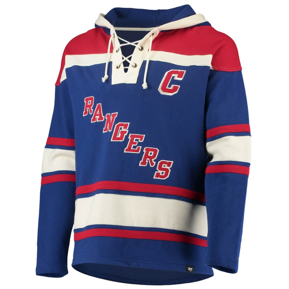 Wayne Gretzky New York Rangers '47 Retired Player Name & Number Lacer Pullover Hoodie - Blue | 47 brand sale