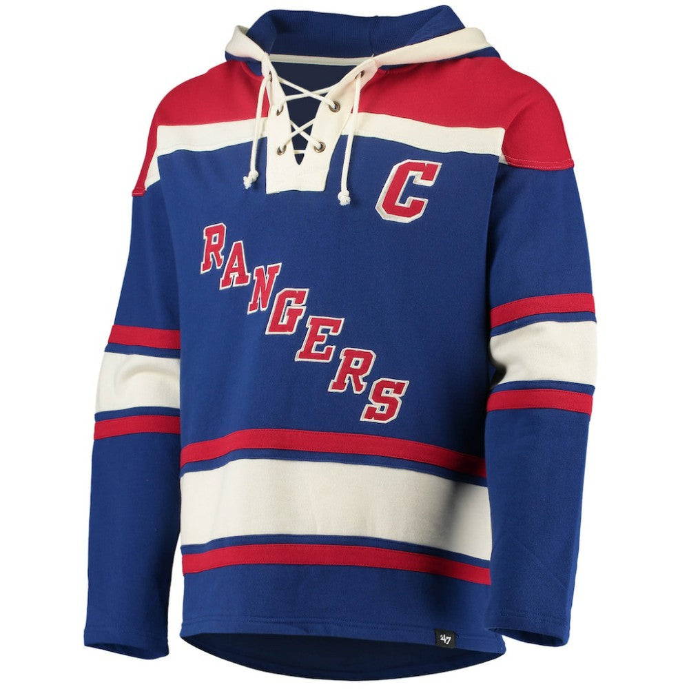 Mark Messier New York Rangers '47 Retired Player Name & Number Lacer Pullover Hoodie - Blue | 47 brand sale