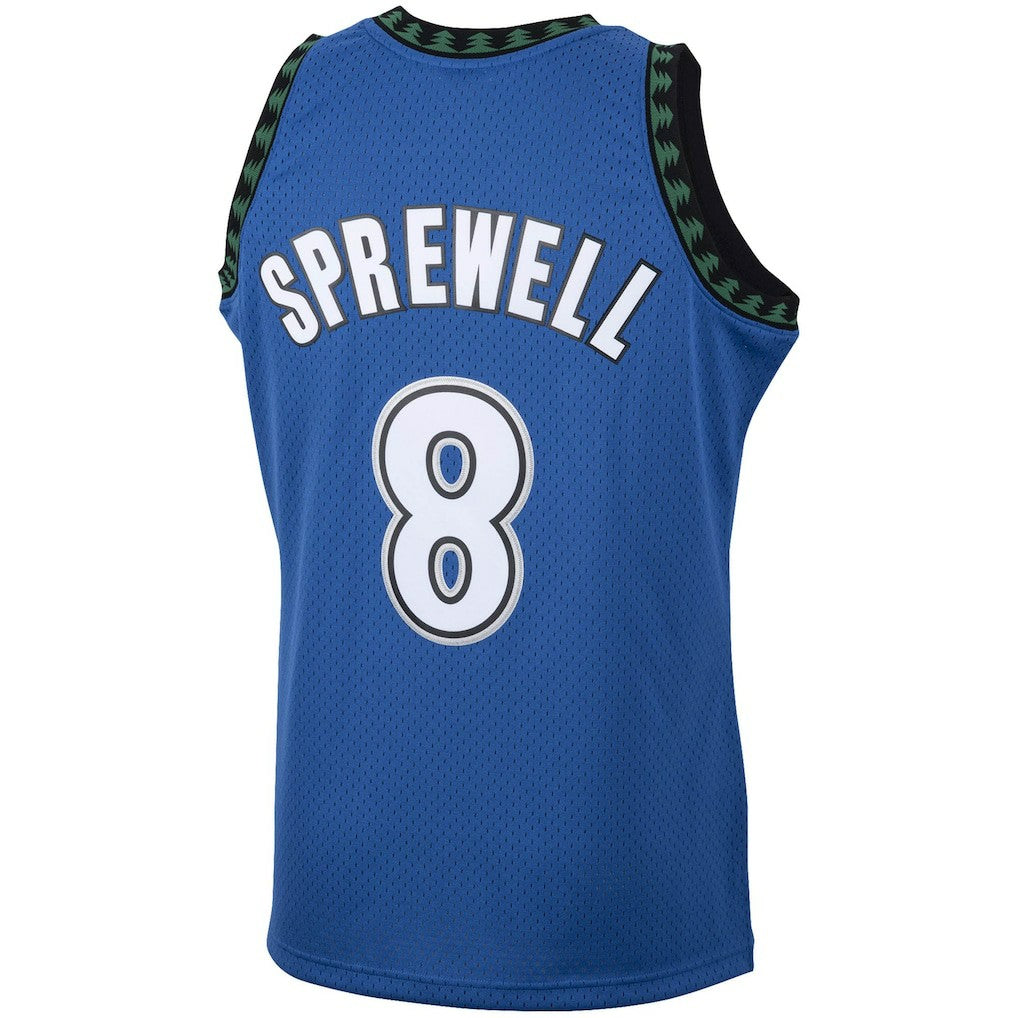 Mitchell & Ness Latrell Sprewell Minnesota Timberwolves 2003/04 Hardwood Classics Swingman Jersey Blue