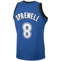 Mitchell & Ness Latrell Sprewell Minnesota Timberwolves 2003/04 Hardwood Classics Swingman Jersey Blue