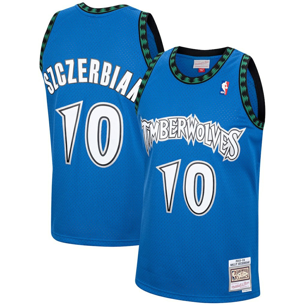 Mitchell & Ness Wally Szczerbiak Minnesota Timberwolves 2003/04 Hardwood Classics Swingman Jersey Blue