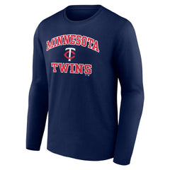 Men's Navy Minnesota Twins Team Heart & Soul Long Sleeve T-Shirt Discount