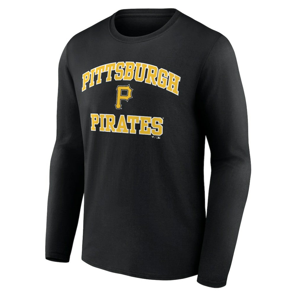 Men's Black Pittsburgh Pirates Team Heart & Soul Long Sleeve T-Shirt for sale