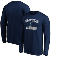 Men's Navy Seattle Mariners Team Heart & Soul Long Sleeve T-Shirt Online