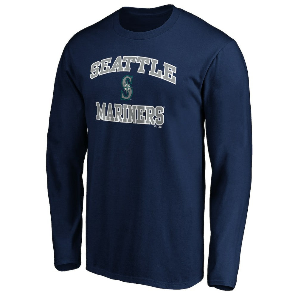 Men's Navy Seattle Mariners Team Heart & Soul Long Sleeve T-Shirt Online