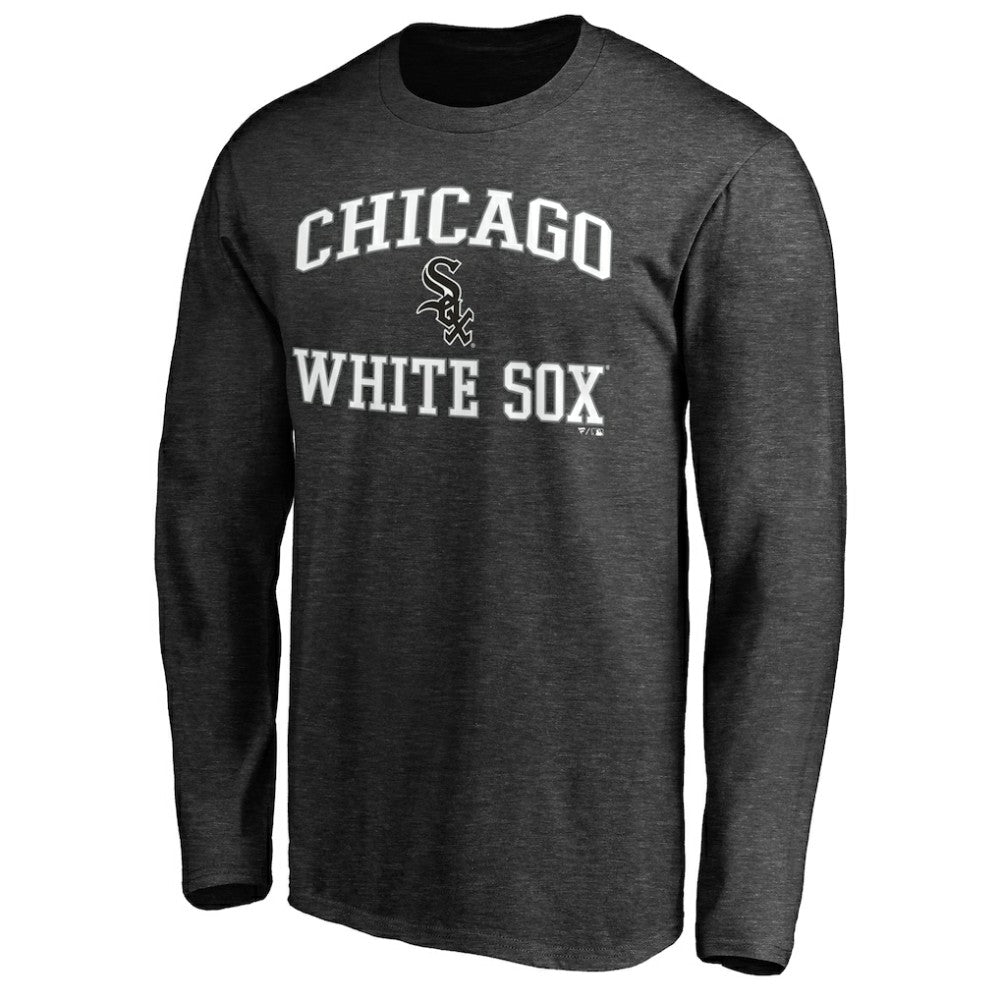 Men's Charcoal Chicago White Sox Team Heart & Soul Long Sleeve T-Shirt Outlet