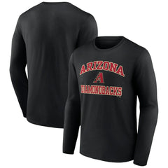 Men's Black Arizona Diamondbacks Team Heart & Soul Long Sleeve T-Shirt Discount
