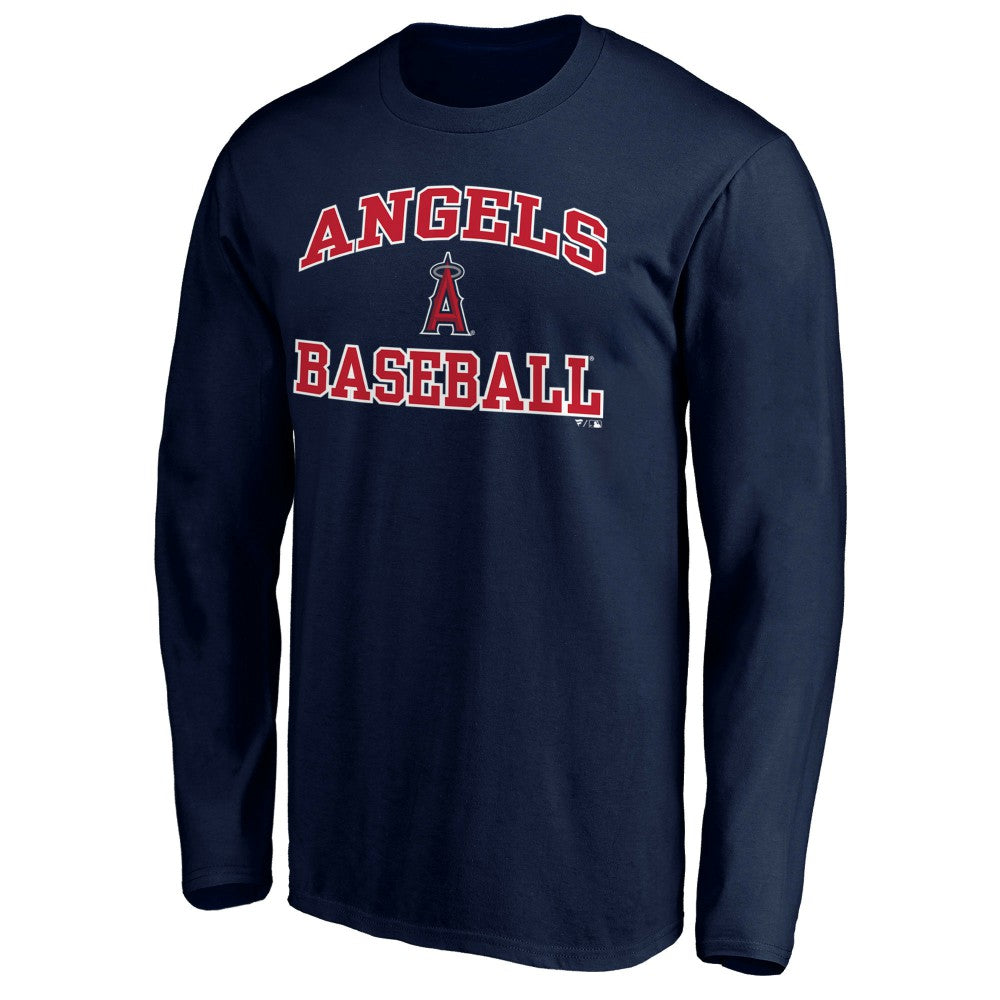 Men's Navy Los Angeles Angels Team Heart & Soul Long Sleeve T-Shirt Near Me