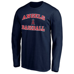 Men's Navy Los Angeles Angels Team Heart & Soul Long Sleeve T-Shirt Near Me