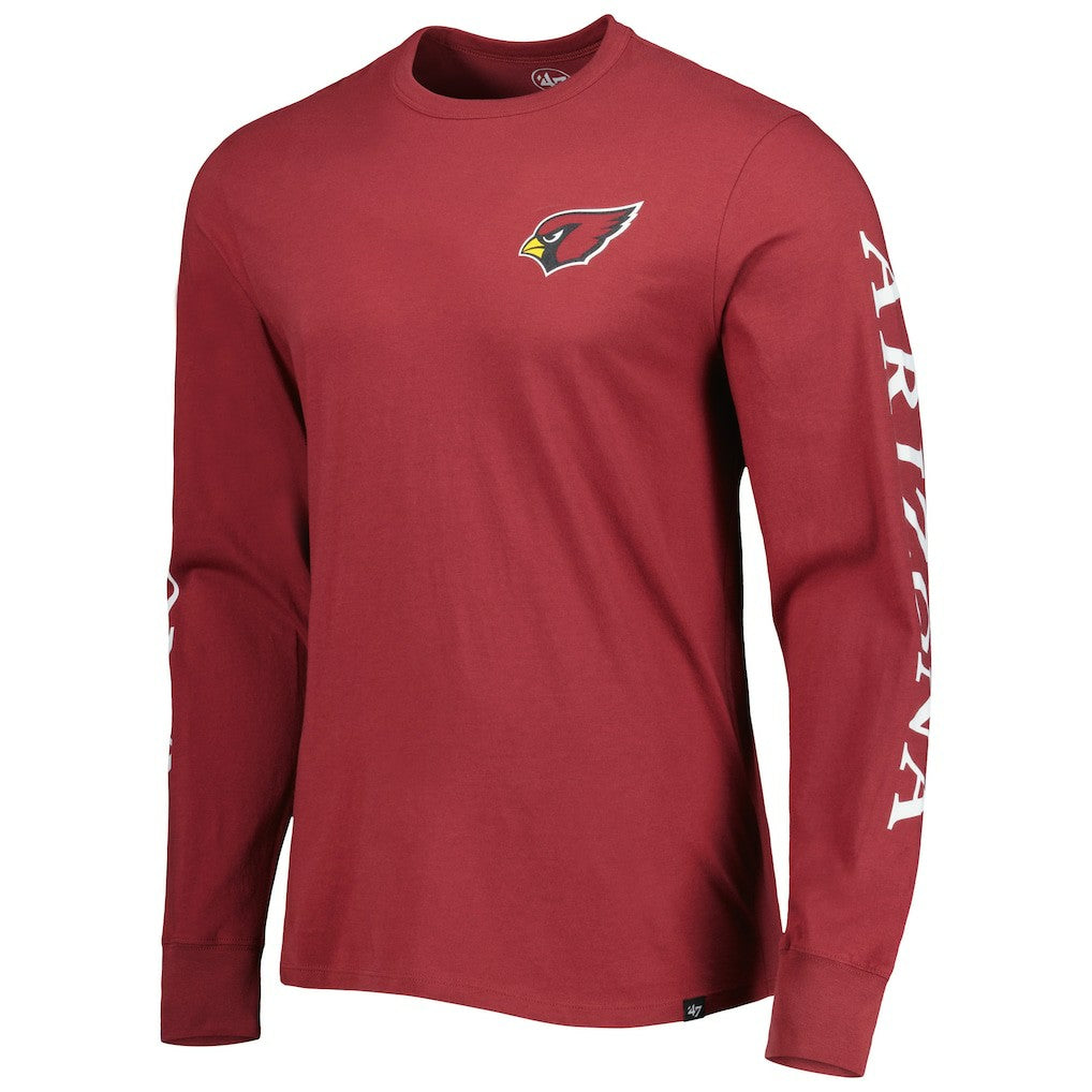 Arizona Cardinals '47 Triple Threat Franklin Long Sleeve T-Shirt - Cardinal - 47 brand