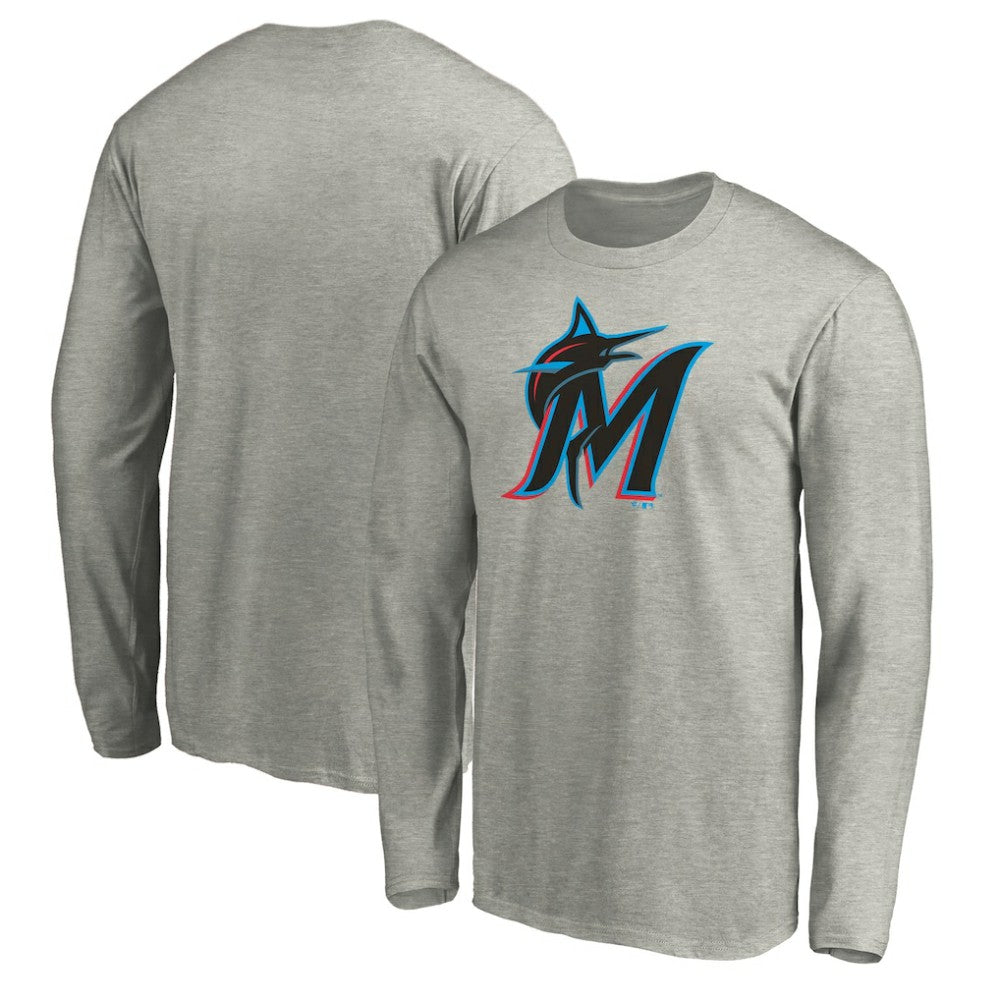 Miami Marlins Official Team Logo Long Sleeve T-Shirt for sale