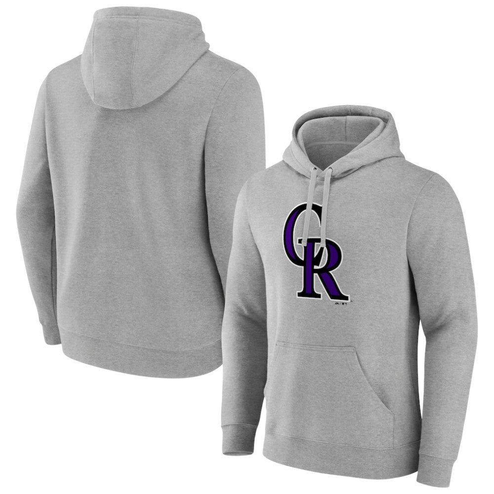 Colorado Rockies Official Logo Fitted Pullover Hoodie Discount