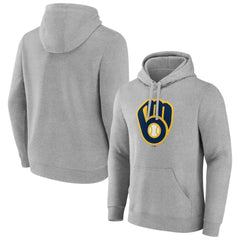Milwaukee Brewers Official Logo Fitted Pullover Hoodie Sale