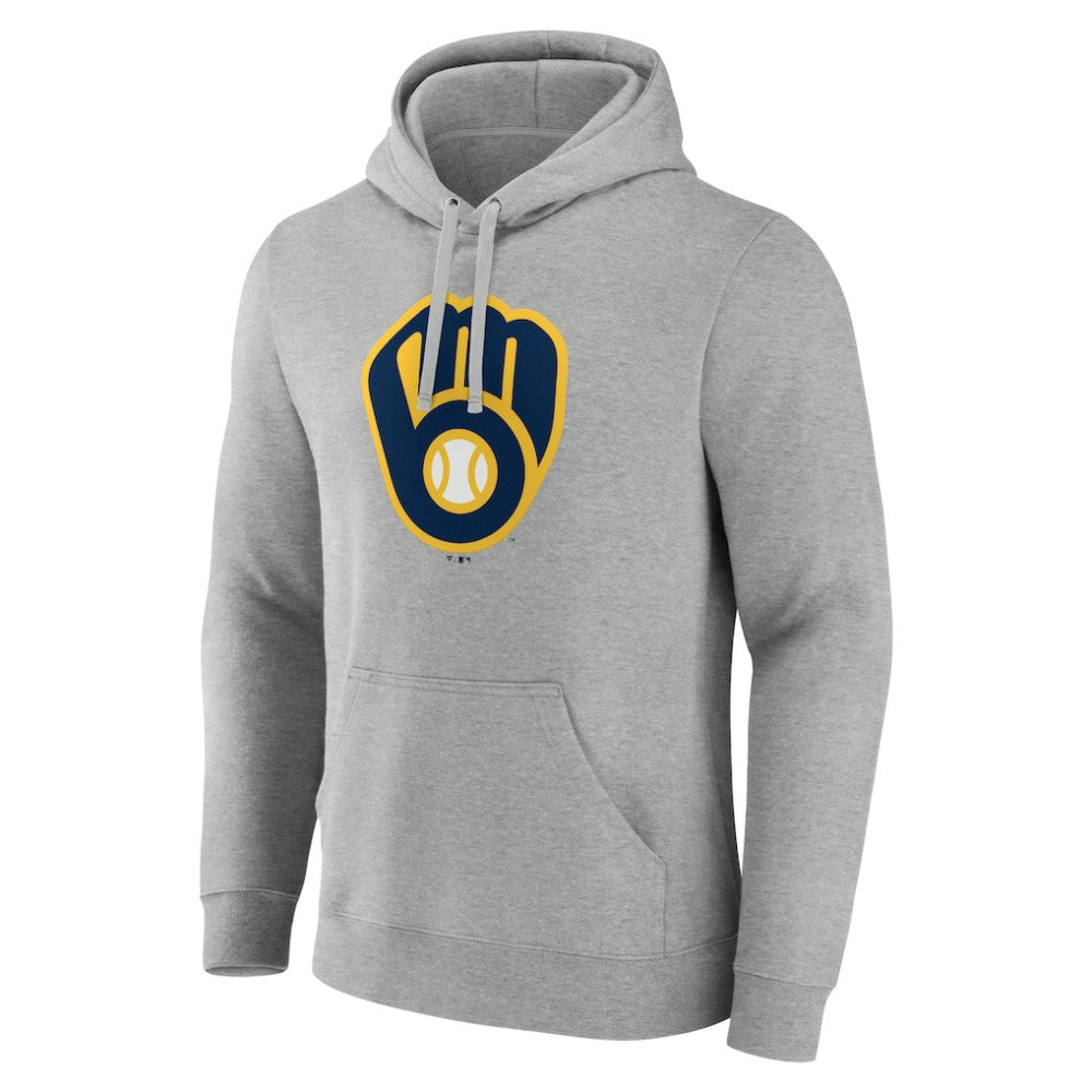 Milwaukee Brewers Official Logo Fitted Pullover Hoodie Sale