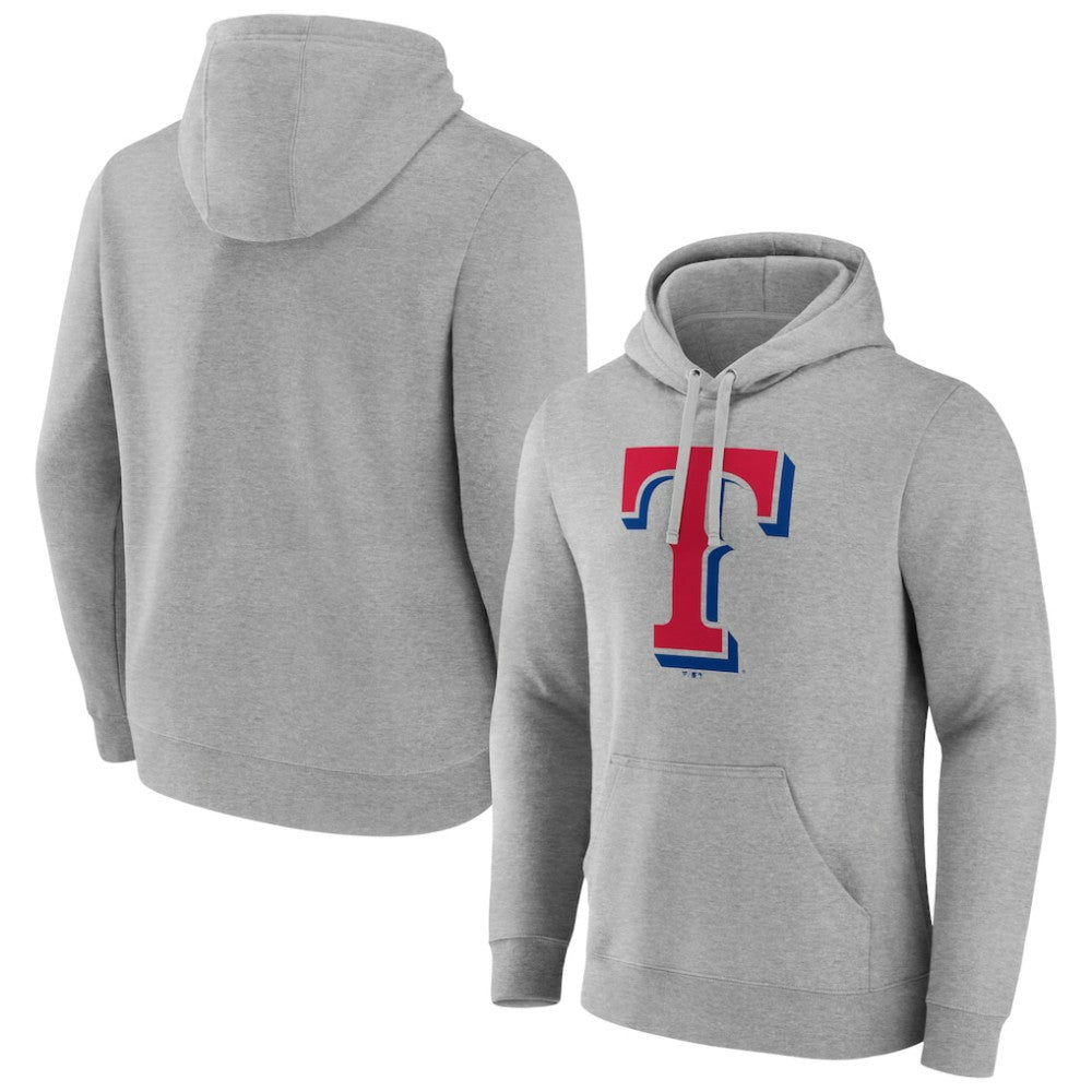 Texas Rangers Official Logo Fitted Pullover Hoodie Outlet