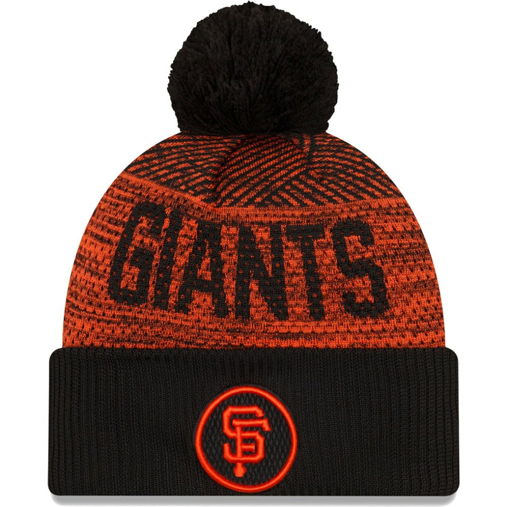 San Francisco Giants New Era Authentic Collection Sport Cuffed Knit Hat with Pom for sale