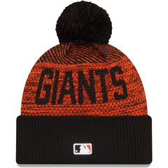 San Francisco Giants New Era Authentic Collection Sport Cuffed Knit Hat with Pom for sale
