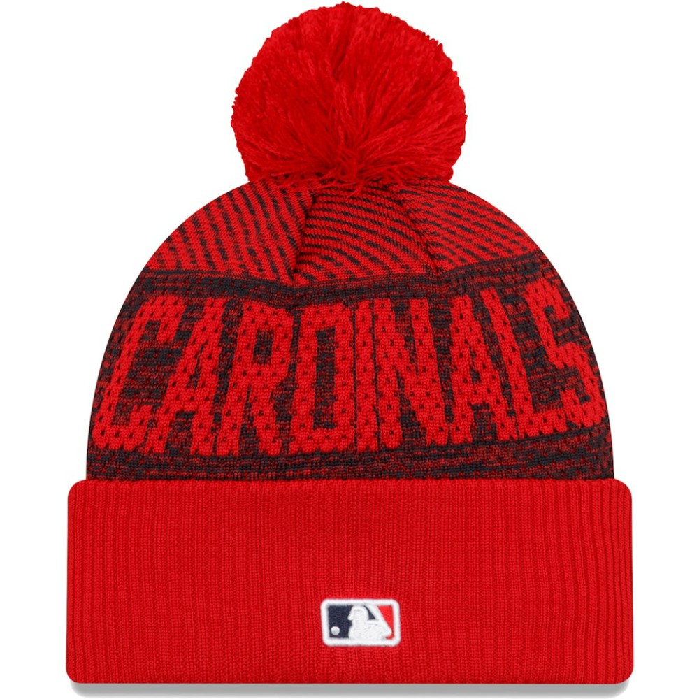 St. Louis Cardinals New Era Authentic Collection Sport Cuffed Knit Hat with Pom Online