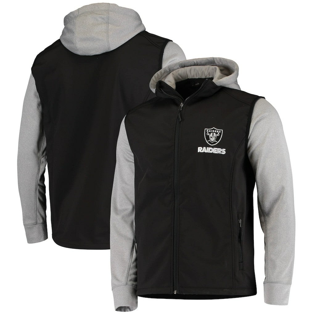 Las Vegas Raiders Dunbrooke Alpha Full-Zip Jacket - Black/Gray - NFL