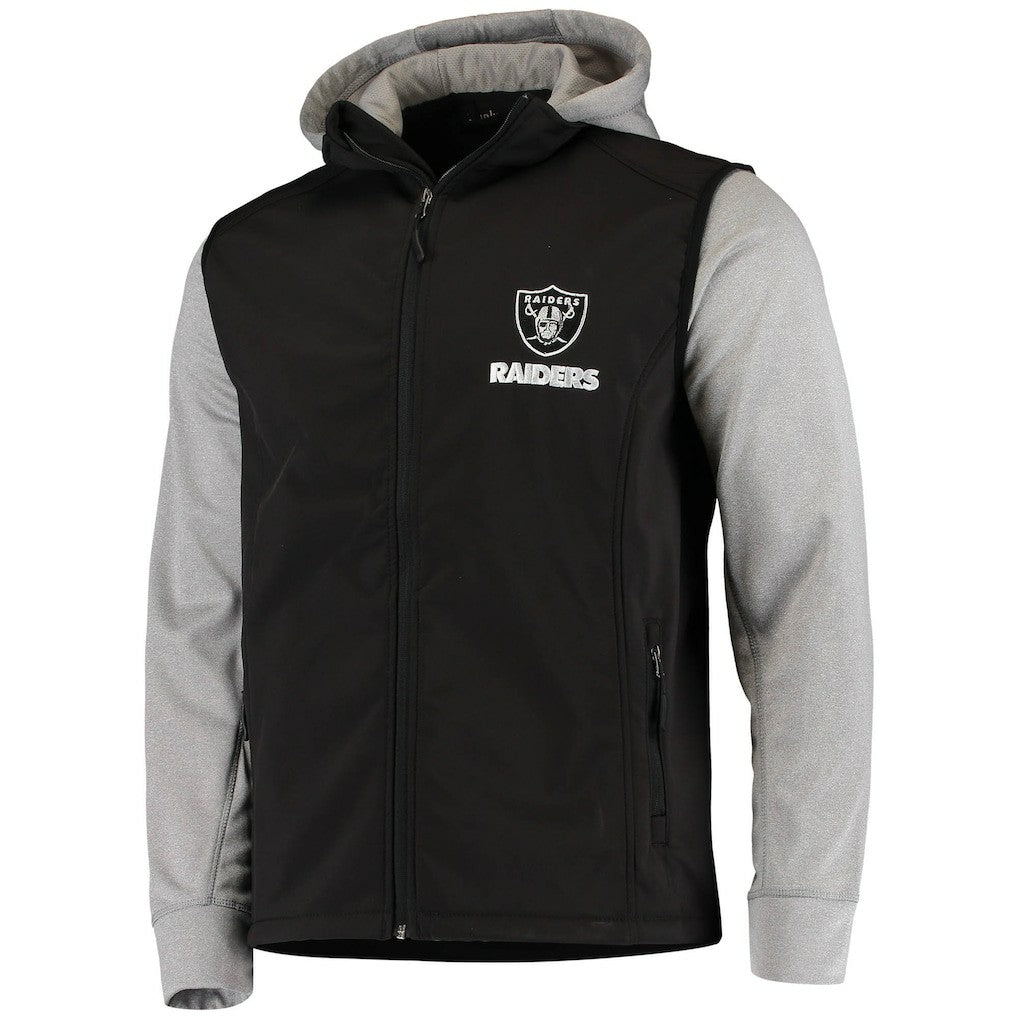 Las Vegas Raiders Dunbrooke Alpha Full-Zip Jacket - Black/Gray - NFL