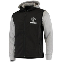 Las Vegas Raiders Dunbrooke Alpha Full-Zip Jacket - Black/Gray - NFL