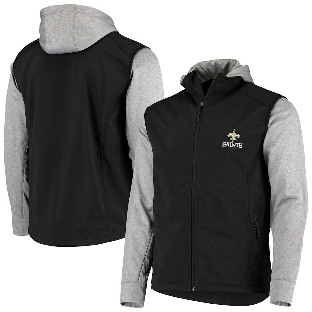 New Orleans Saints Dunbrooke Alpha Full-Zip Jacket - Black/Gray - NFL