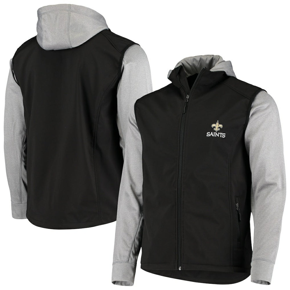 New Orleans Saints Dunbrooke Alpha Full-Zip Jacket - Black/Gray - NFL