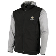 New Orleans Saints Dunbrooke Alpha Full-Zip Jacket - Black/Gray - NFL