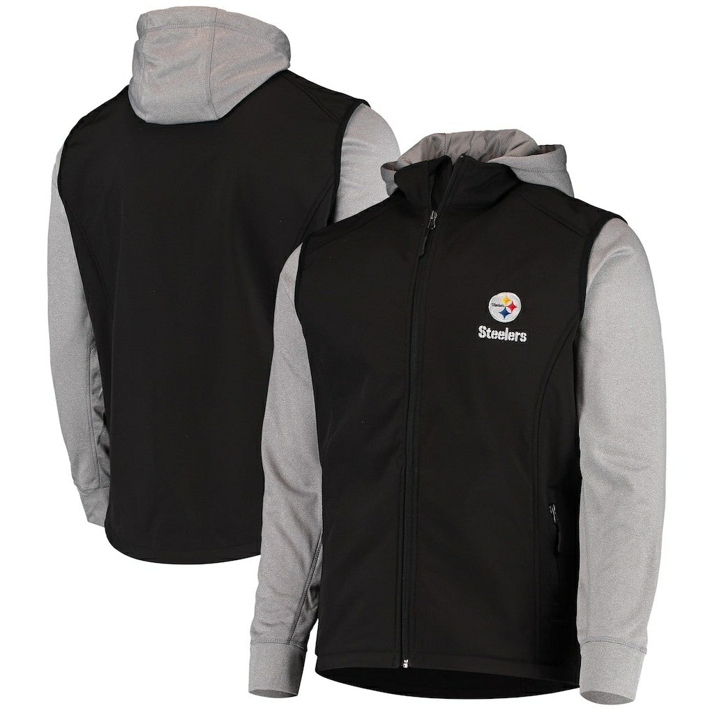 Pittsburgh Steelers Dunbrooke Alpha Full-Zip Jacket - Black/Gray - NFL